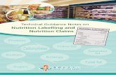 Technical Guidance Notes on - Centre for Food Safety | 食 … tool to promote a balanced diet as food label is an important 3 communication channel whereby consumers can obtain specific