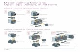 Motor Starting Solutions Open Type Version, in Kit Form | 17 DOL Starters Protected by MS132 Manual Motor Starters Coordination Type 2 Coordination Type 2, AC-3, 16 kA or 50 kA, 400