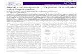 Direct, enantioselective α-alkylation of aldehydes using ...chemlabs.princeton.edu/.../sites/6/aldehyde-alkylation-S-HAT.pdf · Figure 2 | Proposed mechanism for aldehyde α-alkylation