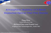 Atmospheric Stability of E-Beam Deposited Optical Thin ... Stability of E-Beam... · Atmospheric Stability of E -Beam Deposited Optical Thin Film ... the residual stress (σ) of a
