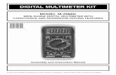 DIGITAL MULTIMETER KIT - Electronic Kits | Electronic Kits ... · PDF fileDIGITAL MULTIMETER KIT ... Analog Data V Ω VAC VAC/mA AC mA mA Ω ... The meter kit has been divided into