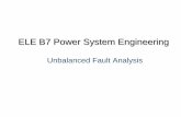 ELE B7 Power System Engineering - University of Waterlooraelshat/COURSES_dr/eleb7.old/Unbalanced... · ss ss s s yn y y VZZZ ZI ... fault Δ G1 MVA Voltage X + X-X o ... zSecond is