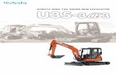 KUBOTA ZERO -TAIL SWING MINI EXCAVATOR - · PDF fileKubota’s U35-3α3 is the excavator of choice for smooth simultaneous operation, powerful digging force, and superb attachment