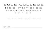 HSC PHYSICS - serdartakimoglu.wikispaces.comserdartakimoglu.wikispaces.com/file/view/SPACE... · page 1 of 31 sule college e = d f = qv qv b b sin θ θf = qe hsc physics practical