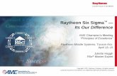 Raytheon Six-Sigma – Its Our Difference Pres April 13-15 2011_Haggh... · R6σDefinition and Principles Definition Raytheon Six Sigma is our disciplined, ... Master Expert What