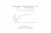 Statistical Ph I I Statistical mechanics of interacting systems 35 3.1 System in contact with a reservoir 35 ... Chapter 1 Review of thermodynamics 1.1 Thermodynamic variables