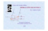 Difracción de Rayos X- n de Rayos X-I.pdf · PDF fileaplicaciones de la difraccion de rayos x. aplicaciones a materia condensada. temario