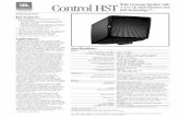 Control HST Wide-Coverage Speaker with 5-1/4 LF, Dual ... v4.pdf · Control HST Wide-Coverage Speaker with 5-1/4" LF, ... c 100 Watt power handling in direct 8Ω setting, ... ceramic