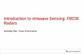 Introduction to mmwave Sensing: FMCW Radars - TI · PDF file( τ denotes the round-trip time between ... INTRODUCTION TO MMWAVE SENSING: FMCW RADARS ... lets look at the ‘A-t’