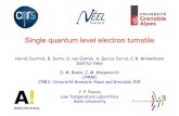 Single quantum level electron turnstile - Aaltophysics.aalto.fi/en/midcom-serveattachmentguid-1e72864058054e... · Well-defined charge states. ... point n n+1 300 nm All-aluminum
