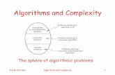 Algorithms and Complexity - · PDF fileE.G.M. Petrakis Algorithms and Complexity 4 Hard Problems: an exponential algorithm that solves the problem is known to exist E.g., TSP Is there