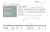 Comlinear CLC1001 Ultra-Low Noise Amplifierdocs-europe.electrocomponents.com/webdocs/0d86/... · Data Sheet ©2008 CADEKA Microcircuits LLC C omlinear CLC1001 Ultra-Low Noise Amplifier