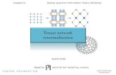 Tensor network renormalization - The University of · PDF fileTensor Network Renormalization (Evenbly, Vidal, 2014) Introduce disentanglers to remove all short-range correlations.