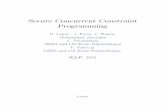 Secure Concurrent Constraint Programming - catuscia/Talks/060820_ICLP/sccp.pdfRemark 1. (Behavioral Charecterization ... Notice thecorrespondencebetween (½x ... [Mil95] J. Millen