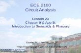 ECE 2100 Circuit Analysis - Western Michigan dlitynsk/ECE 2100 Lec PDF final/ECE 2100 Lsn...ECE 2100 Circuit Analysis Review Lesson 20-22 Chapter 6: ... Since sin(ωt+90o) = cos ...
