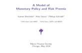 A Model of Monetary Policy and Risk Premia/media/others/events/2014/macrofinance...A Model of Monetary Policy and Risk Premia Itamar Drechsler ... 0.028 0.03 ω n1 = 0% n2 = 5% 1 ...