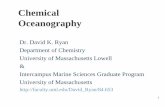 Chemical Oceanography - UMass · PDF fileChemical Oceanography ... activity & activity coefficient ... Activity Coefficient (γ) Debye-Huckel Theory is starting point . 2 0.5ln γ+