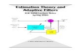 Estimation Theory and Adaptive Filters - UCCS College …mwickert/ece6650/lecture_notes/N6650_0.pdfReq. Text: Simon Haykin, Adaptive Filter Theory, fourth edition, Prentice Hall, 2002.