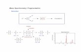 Mass Spectrometry: Fragmentation - Chemistrychemistry.syr.edu/totah/che575/support/3a1/3-2.MS.pdf · Mass Spectrometry: Fragmentation Initial Loss of Electron ! from a non-bonding