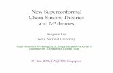 New Superconformal Chern-Simons Theories and M2-branes · PDF file- useful for N = 8 M2-brane theory ? ... Summary δqA α =+iη α˙ α ψ A ... fmnp A m µ A n ν A p λ " + 1 2