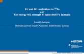 Fe 54 E1andM1excitationsin and low ...tid.uio.no/workshop2017/talks/OsloWS17_Schwengner.pdfRonald Schwengner | Institut für Strahlenphysik | γγγγ-ray beam parameters Values Energy