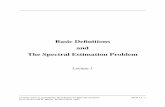 Basic Deﬁnitions and The Spectral Estimation Problemrandy/SAtext/sm-slides-1ed.pdf · Basic Deﬁnitions and The Spectral Estimation Problem ... Blackman-Tukey Method ... nonlinear