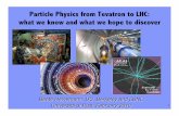 Particle Physics from Tevatron to LHC: what we know and ...bheine/homepage/pisa/pisa-4.pdf(pb) 5 Higgs Boson Decay Depends on Mass M H
