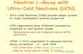 Neutron -decay with Ultra-Cold Neutrons (UCN)neutrino.physics.wisc.edu/teaching/PHYS741/WISC_UCNA_08_KH.pdf · Neutron β-decay with Ultra-Cold Neutrons (UCN) ... to study fundamental