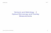 lecture 18 Sensors and Metrology part 2ee290h/fa05/Lectures/PDF...Lecture 18: Sensors and Metrology II EE290H F05 Spanos 3 Optical Microscopy • Optical Microscopes have limited resolution,