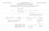 Monohydride catalysts - University Of · PDF filehydrogenation product. ... formation of stable metal-acetylene complexes that resist hydroformylation under ... deuterated at the vinyl