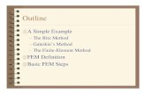 Outline - Purdue Engineeringdjiao/ee618/classnote/Lect16-FEM...Outline A Simple Example – The Ritz Method – Galerkin’s Method – The Finite-Element Method FEM Definition Basic