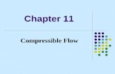 Chapter 11ocw.nthu.edu.tw/ocw/upload/2/186/Compressible flow.pdf · hh cT T 21 2 1−= − p Enthalpy h=h(T) p hu uT RT hT ρ =+ = + = constant pressure specific heat: pp hdh c TdT