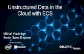 Unstructured Data in the Cloud with ECS - Dell EMC SPONSORS Unstructured Data in the Cloud with ECS Mikhail Vladimirov Senior Sales Engineer