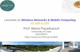 Lectures on Wireless Networks & Mobile Computing CS based εφαρμογές πάνω σε Android, ambient intelligence) • εποπτεία ασύρματων δικτύων και