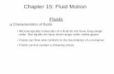 Chapter 15: Fluid Motion - Stony Brook NN Groupnngroup.physics.sunysb.edu/~chiaki/PHY126-08/Notes/Ch15.pdfChapter 15: Fluid Motion Fluids Characteristics of fluids • Microscopically