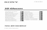 3D Glasses - pdf.crse.compdf.crse.com/manuals/4198235211.pdf · TDG-BR100/BR50 4-198-235-21(1) (GB) TDG-BR100/BR50 4-198-235-21(1) Precautions for use The 3D Glasses are operated
