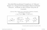 Dicobalt Hexacarbonyl Complexes of Alkynyl Imines …ccc.chem.pitt.edu/wipf/Current Literature/Melissa_4.pdfDicobalt Hexacarbonyl Complexes of Alkynyl Imines in a Sequential Staudinger/Pauson-Khand