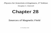 Douglas C. Giancoli Chapter 28 - George Mason Universityphysics.gmu.edu/~dmaria/phys260spring2011/other sources/ch28.pdf · P15- 3 Magnetic Fields FvB = q ×B G GG Magnetic Dipoles