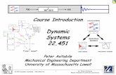 Dynamic Systems Intro 031906 - Faculty Server Contact | …faculty.uml.edu/pavitabile/22.451/Dynamic_Systems_In… ·  · 2006-09-061 Dr. Peter Avitabile Modal Analysis & Controls