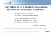 High-Dialectric-Constant Capacitors for Power Electronic ...energy.gov/sites/prod/files/2014/03/f10/ape008_b... · High-Dielectric-Constant Capacitors for Power Electronic Systems*