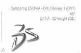 Comparing ENOVIA - DMU Review 1 (DM1) with CATIA - 3D ... · For more information: ENOVIA DM1 configuration. 4