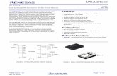 ISL8203M Datasheet - Intersil.com FN8661Rev 4.00 Page 6 of 18 May 12, 2016 DYNAMIC CHARACTERISTICS ΔVOUT-DP Voltage Change for Positive Load Step Current slew rate = 1A/µs, V IN