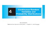 4 Continuous Random Variables and Probability · PDF file4 Continuous Random Variables and Probability Distributions ... particular construction supply company in a given ... σ =