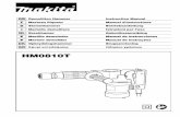 HM0810T-9langs - Makita Werkzeug GmbH declare that the following Makita machine(s): Designation of Machine: Demolition Hammer Model No./ Type: HM0810T are of series production and