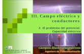 III. Campo eléctrico y conductores - laplace.us.eslaplace.us.es/campos/teoria/grupo1/T3/Leccion_III_2.pdfCampos Electromagnéticos ... cargas eléctricas Q 1,…, QM zconductores
