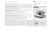 Magnetic-Inductive Flow Meter FMQ · · Magnetic-inductive fl owmeter for the measurement of fl ow rate and volume in ... Universal DIN 11864 aseptic fl ange Tube standards · DIN