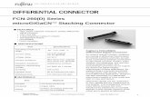 DIFFERENTIAL CONNECTOR - fujitsu.com · Specifications subject to change DIFFERENTIAL CONNECTOR FCN-260(D) Series microGiGaCNTM Stacking Connector FEATURES ... gigabit speeds. In