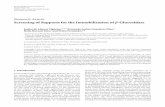 ScreeningofSupportsfortheImmobilizationof β-Glucosidase · and Amberlite IRC86 were from Sigma Aldrich (St. Louis, ... GeniaLab ( assessed on the 21st March, 2011), ...