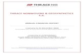 THRACE NONWOVENS & GEOSYNTHETICS S.A. · Amounts in EUR thousand, unless stated otherwise 3 THRACE NONWOVENS & GEOSYNTHETICS S.A. ANNUAL FINANCIAL REPORT OF 31.12.2016 REPORT BY THE