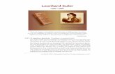 Leonhard Euler - Home - Τμήμα Μαθηματικών spn/files/klasiki-mixaniki...Leonhard Euler ( 1707 – 1783 ) !! “ Αν και δεν έχουµε τη δυνατότητα